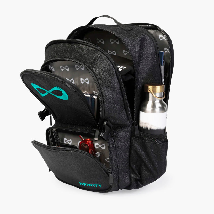 Nfinity Sparkle Backpack Black - Teal
