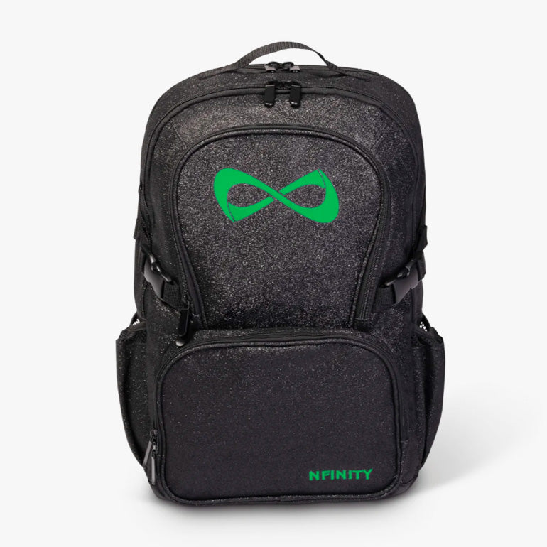 Nfinity Sparkle -reppu, musta - violetti logo