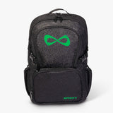 Nfinity Sparkle -reppu, musta - violetti logo
