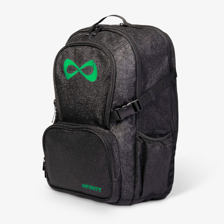 Nfinity Sparkle -reppu, musta - violetti logo