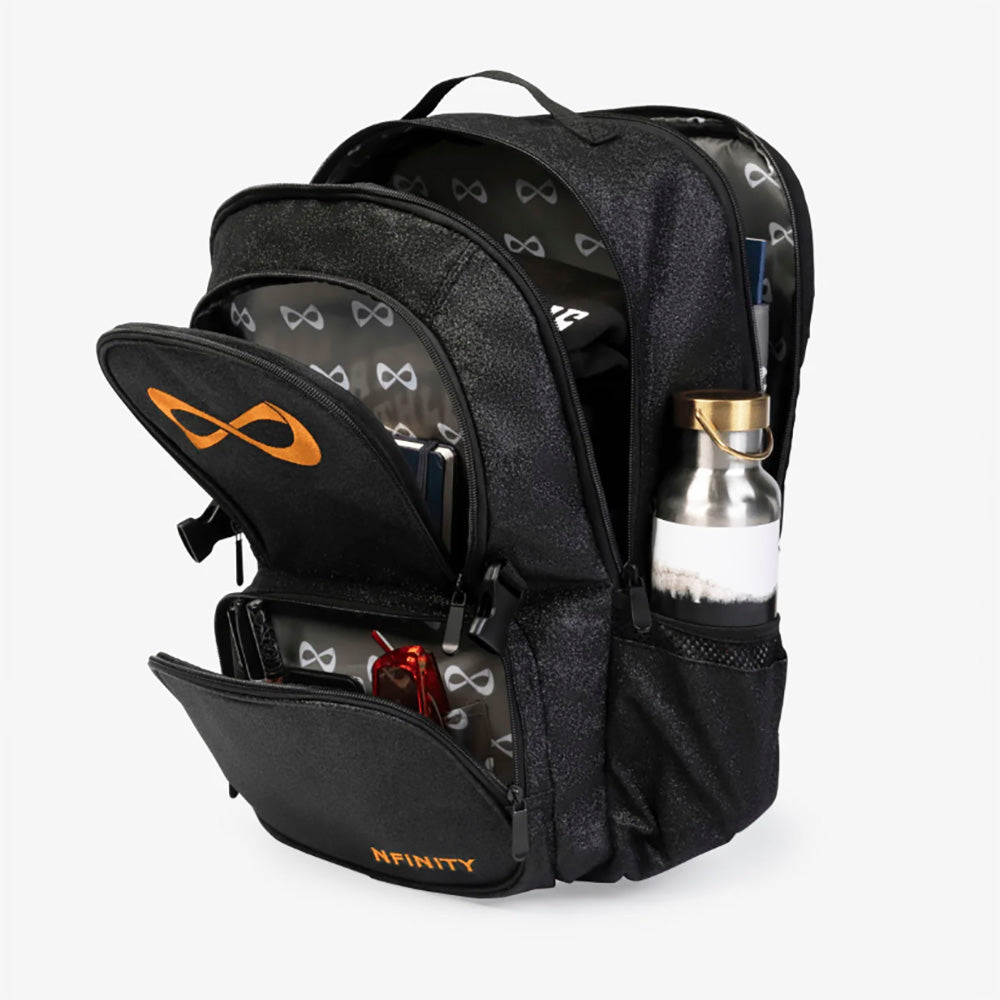 Nfinity Sparkle Backpack Black - Orange Logo