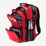 red nfinity backpack