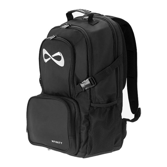 Nfinity backpacks uk black with white logo