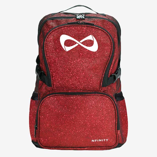 Nfinity sparkle backpack uk, with a white logo